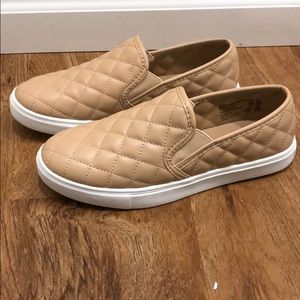 Faux Leather Quilted Slip-On Sneaker